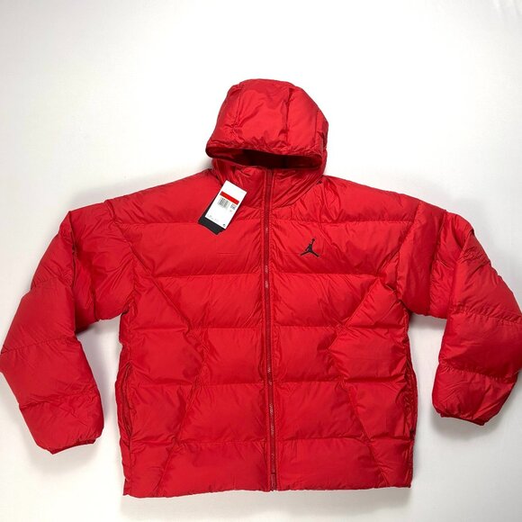Jordan Mens Brooklyn Therma-Fit Puffer Jacket Red Size Large NWT New $185 MSRP